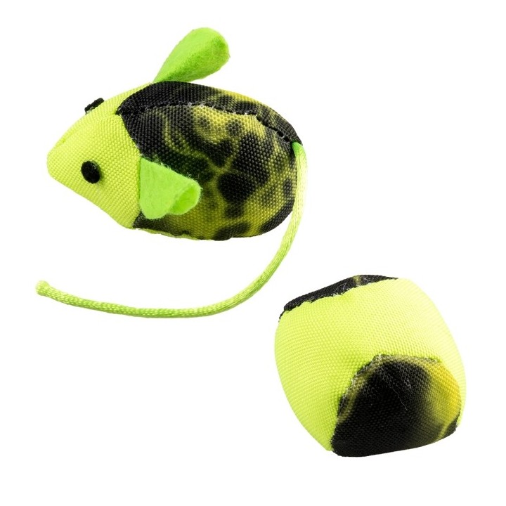 Duvoplus Cat Toy Flash Maus & Ball - grün