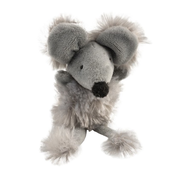 Duvoplus Cat Toy Cushy Maus mit großen Ohren - grau
