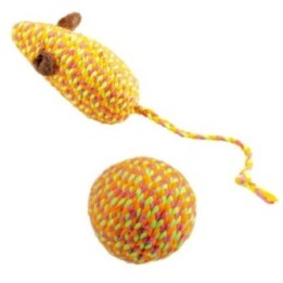 Duvoplus Cat Toy Jolly Maus & Ball - orange