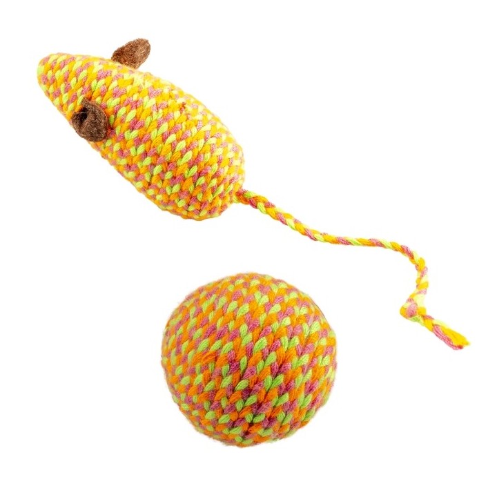 Duvoplus Cat Toy Jolly Maus & Ball - orange