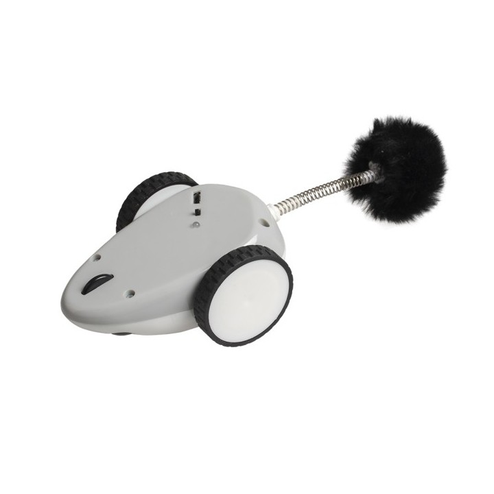 Duvoplus Cat Toy Race 'n chase Maus - weiß