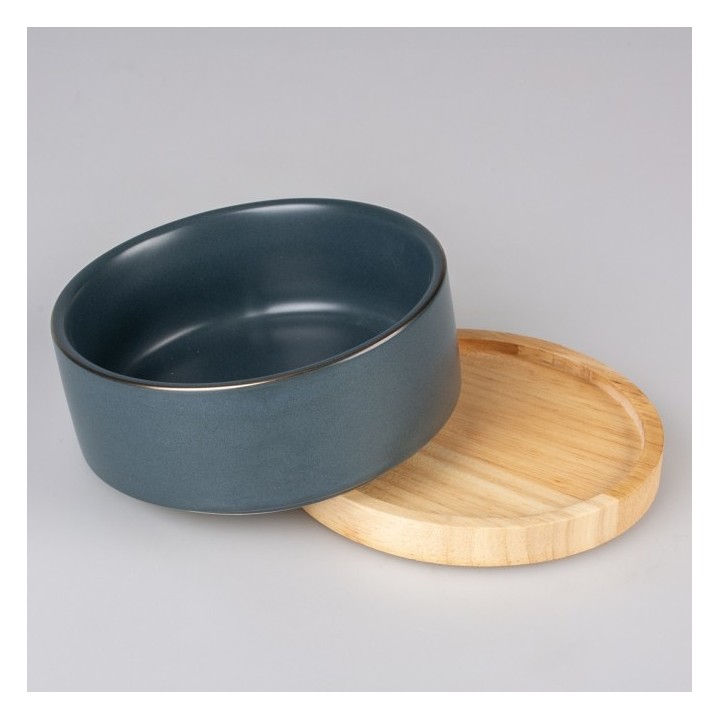 Duvoplus Keramiknapf Stone Timber blau - 450ml