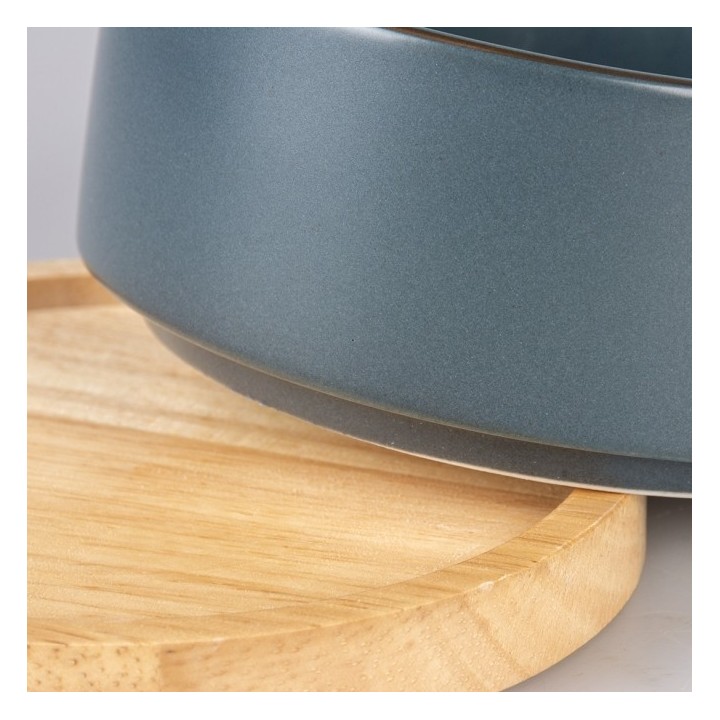 Duvoplus Keramiknapf Stone Timber blau - 450ml
