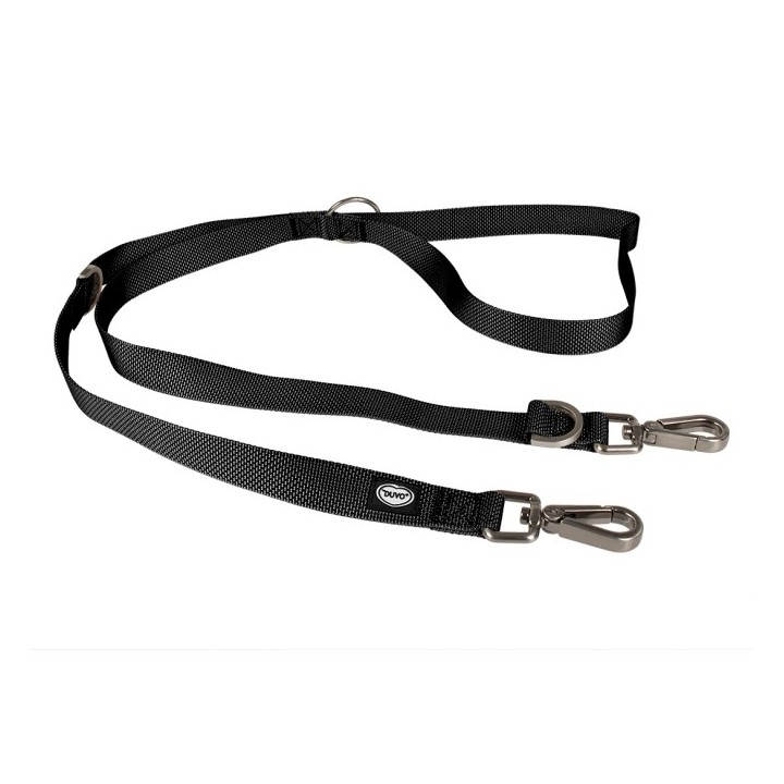 Duvoplus Explor North Duo Leine 200cm/25mm - Schwarz