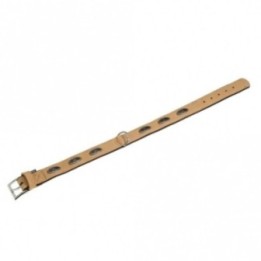 Karlie Art Buffalo Oak Halsband - Beige/Schwarz 70cm 40mm
