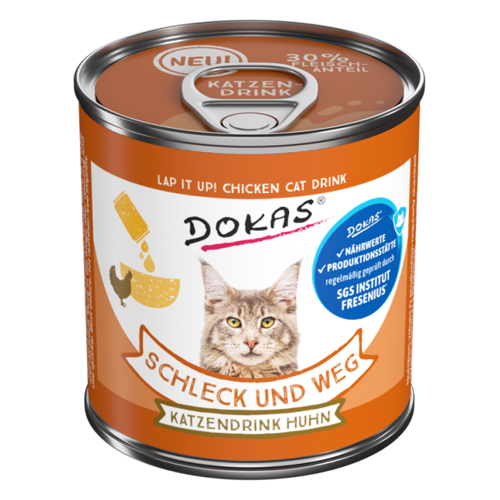 Dokas Cat Snack Schleckweg Katzendrink Huhn 100g