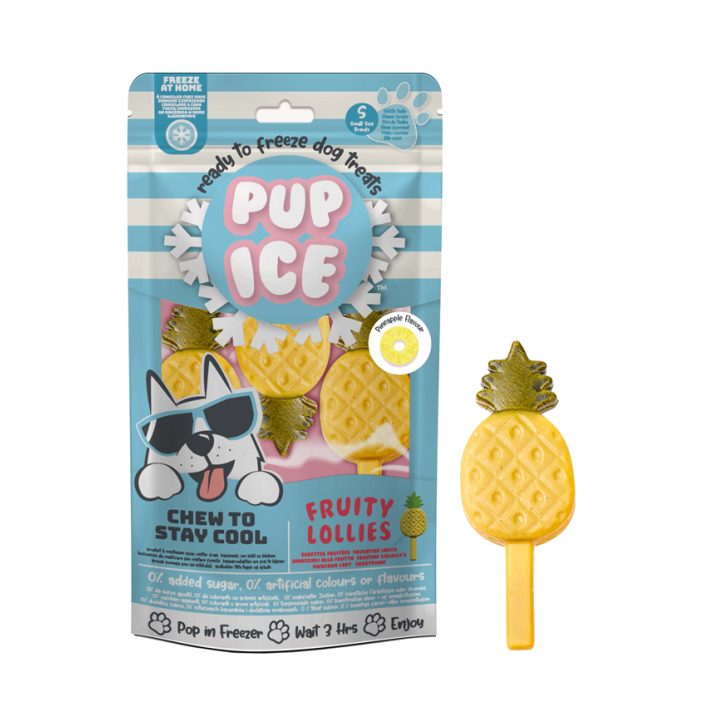 Pup Ice Fruity Lollies Pineapple S - 3 Stück