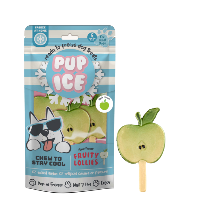 Pup Ice Fruity Lollies Apple S - 3 Stück