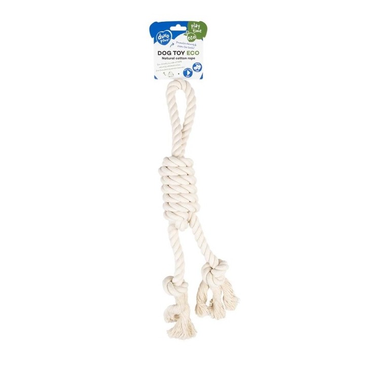 Duvoplus ECO Baumwoll-Tau mit 1 Schlaufe - weiß