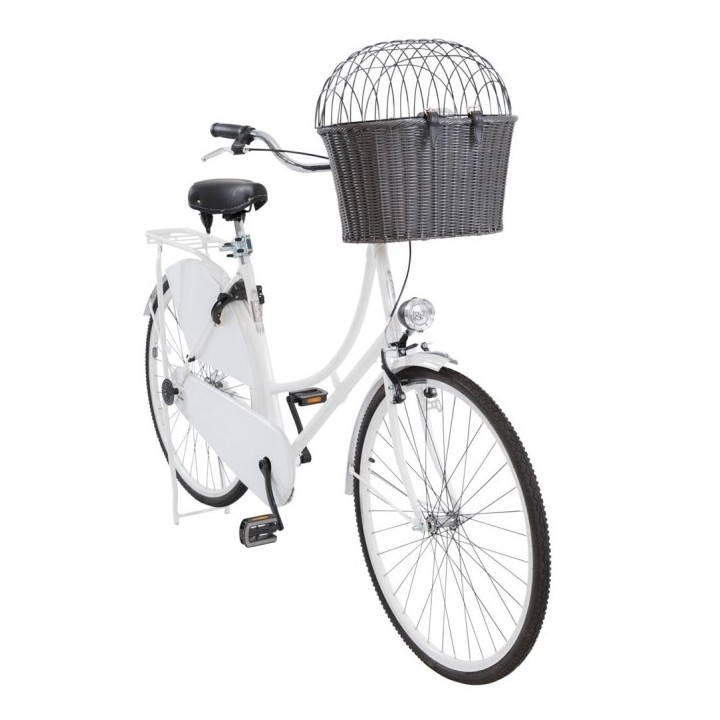 Trixie Front-Fahrradkorb aus Polyrattan