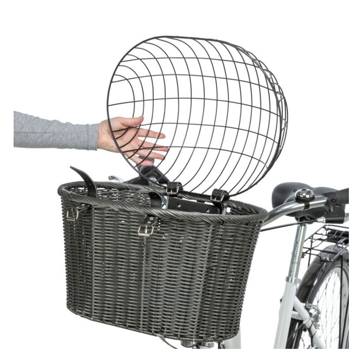 Trixie Front-Fahrradkorb aus Polyrattan