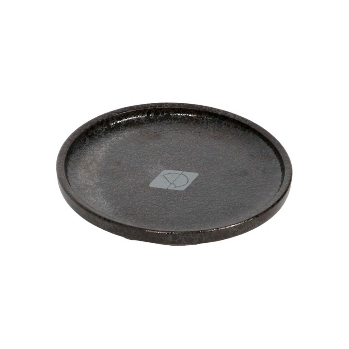 D&D flacher Katzennapf Jasper - black dots