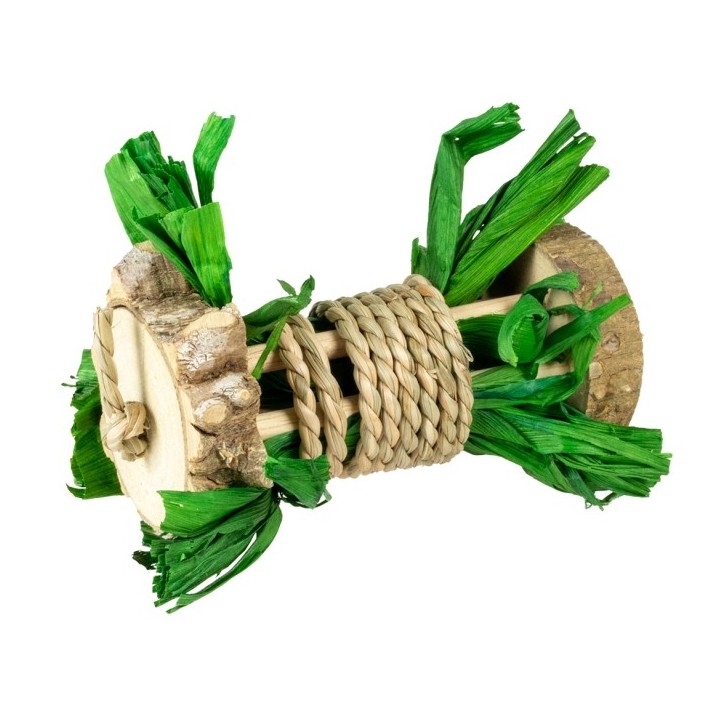 Duvoplus Nagerrolle aus Holz Wasserhyazinthe & Mais