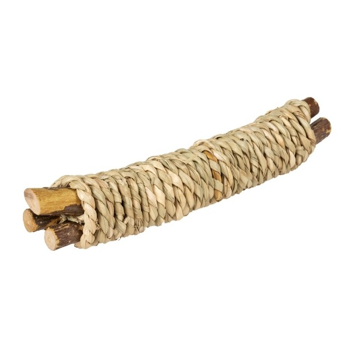 Duvoplus Knabberstick aus Holz & Wasserhyazinthe