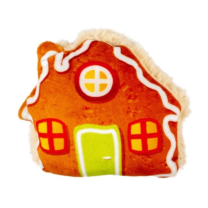 Duvoplus Xmas Fluffy Lebkuchenhaus mit Catnip