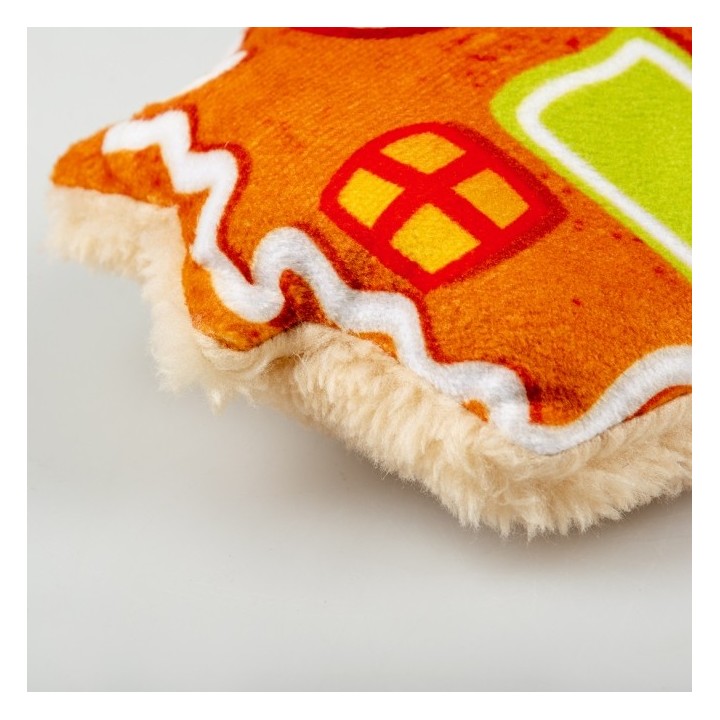 Duvoplus Xmas Fluffy Lebkuchenhaus mit Catnip