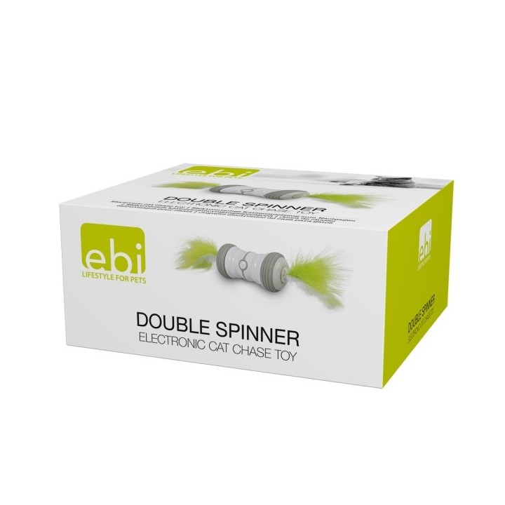 EBI Cat Toy Double Spinner - weiß/grün