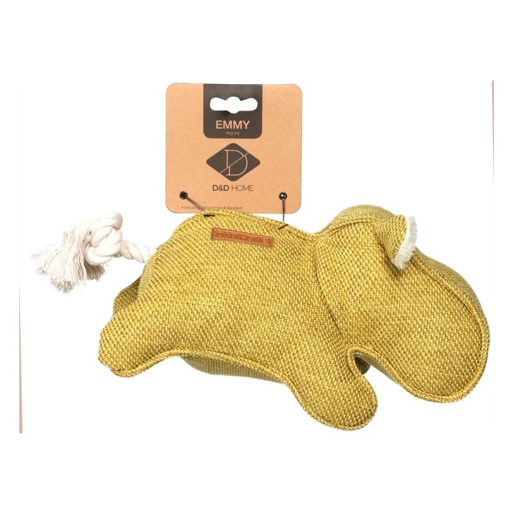 D&D Hundespielzeug Chenille Emmy - gelb