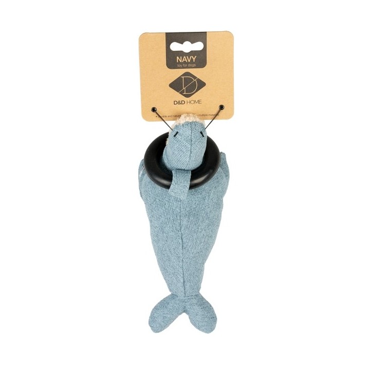 D&D Hundespielzeug Navy Chenille - blau