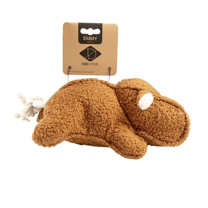 D&D Hundespielzeug Emmy Teddystoff - braun