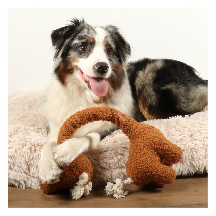 D&D Hundespielzeug George Teddystoff - braun