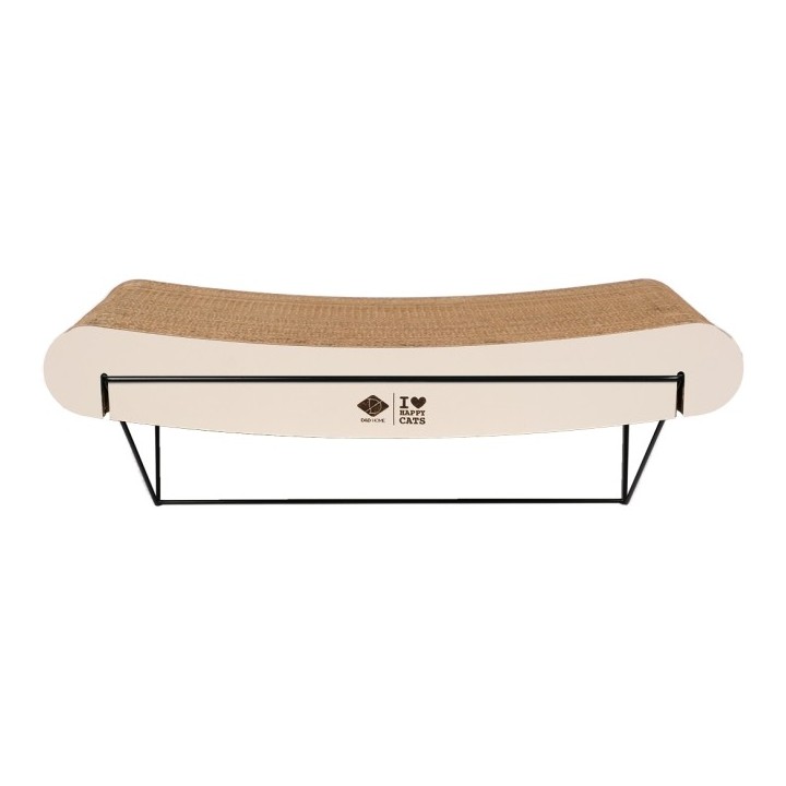D&D gebogenes Wandregal aus Pappe David - braun/beige