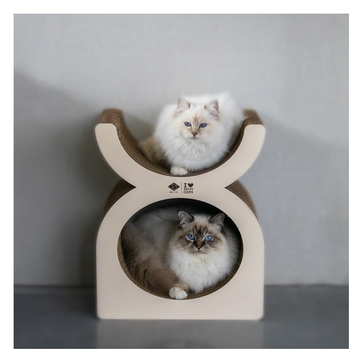 D&D Kratzplayground Faye dreiteilig - braun/beige