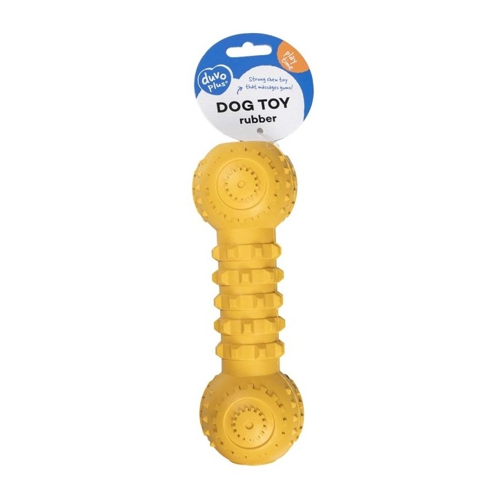 Duvoplus Kauspielzeug Griplay Dumbbell - Gelb