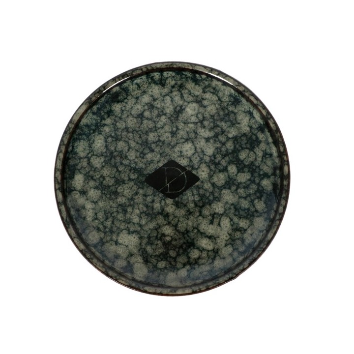D&D flacher Katzennapf Jasper - green marble
