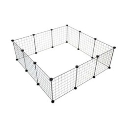Duvoplus modulares Kleintiergehege - schwarz