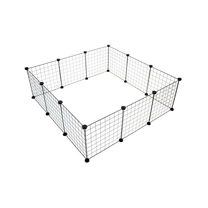 Duvoplus modulares Kleintiergehege - schwarz