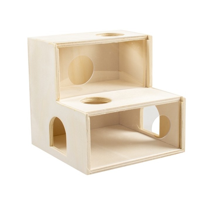 Duvoplus Kletterhaus aus Holz/Plexiglas