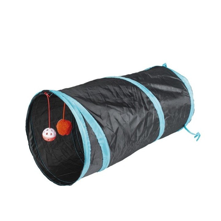Duvoplus Spieltunnel blau/schwarz - 50 x 25cm