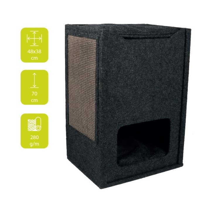 EBI Kratzbaum Comfort Cuby - Schwarz