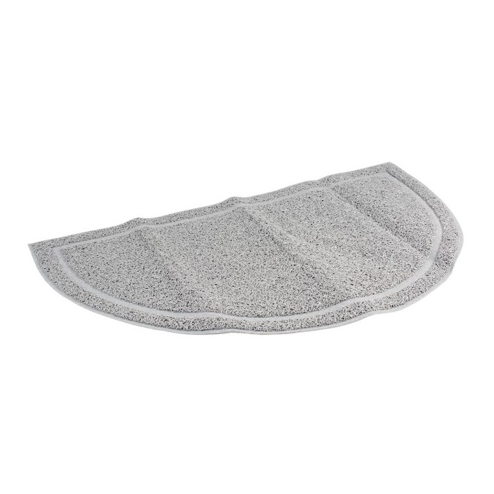 Duvoplus Toiletten-Vorleger halbrund - grau