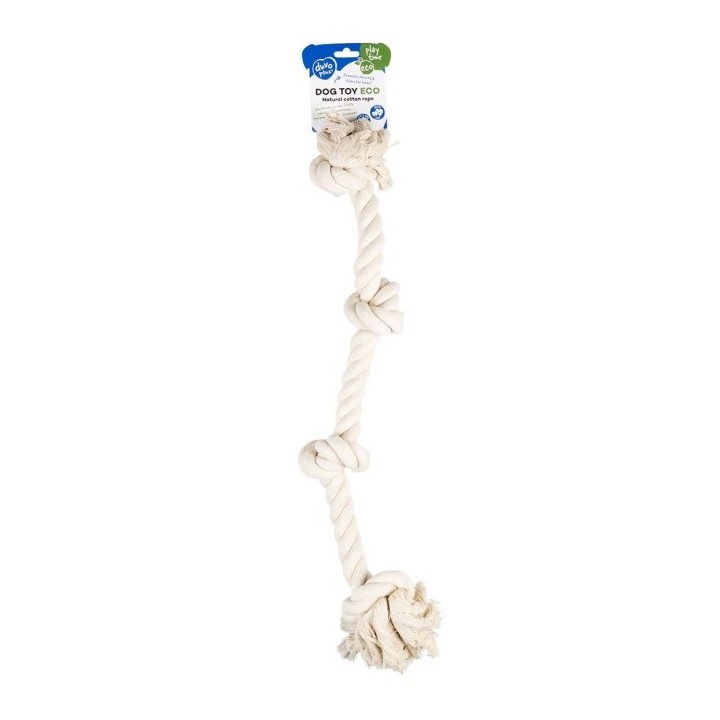 Duvoplus ECO Baumwollseil mit 4 Knoten - weiß