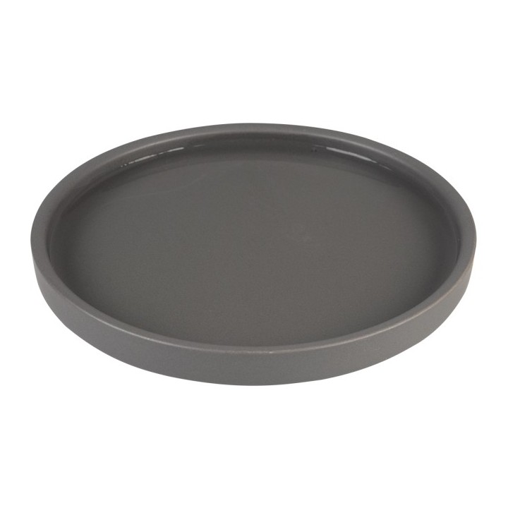 Duvoplus flacher Keramiknapf Stone Hush - grau