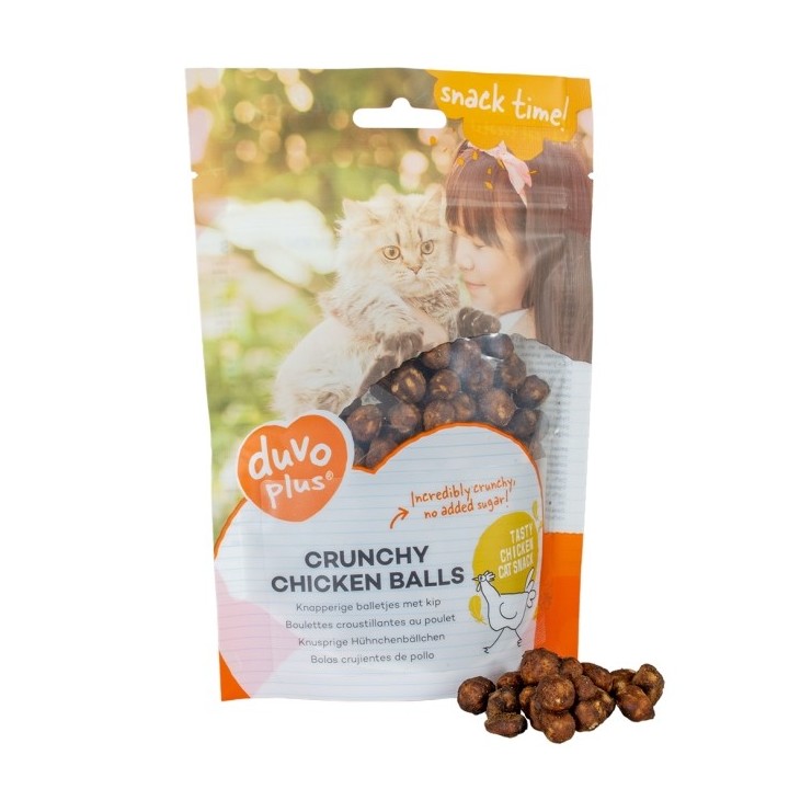 Duvoplus Cat Snack Knusprige Hähnchenbällchen 50g