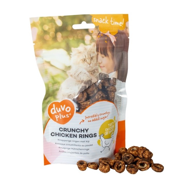 Duvoplus Cat Snack Knusprige Hähnchenringe 50g