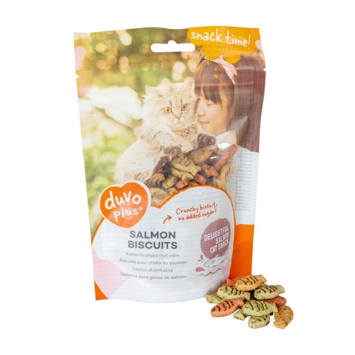 Duvoplus Cat Snack Lachskekse 50g