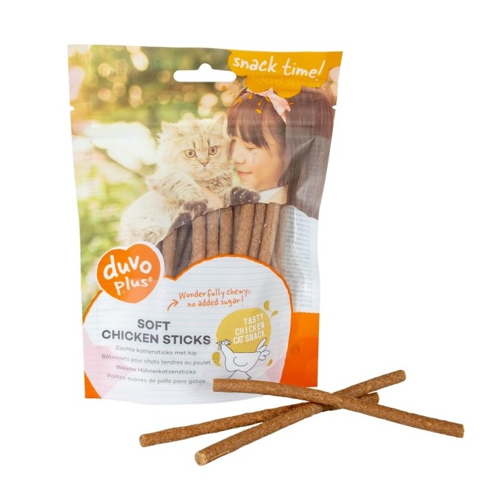 Duvoplus Cat Snack Weiche Hühnerkatzensticks 50g