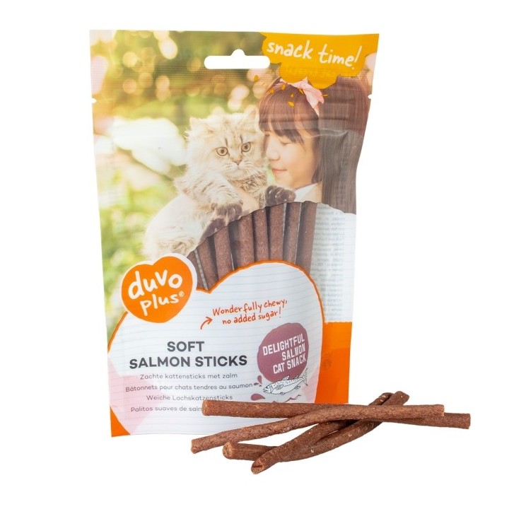 Duvoplus Cat Snack Weiche Lachskatzensticks 50g