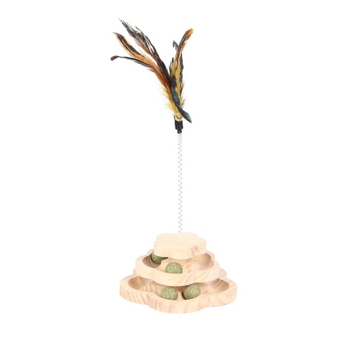 Duvoplus Cat Toy Spin & Play Flower
