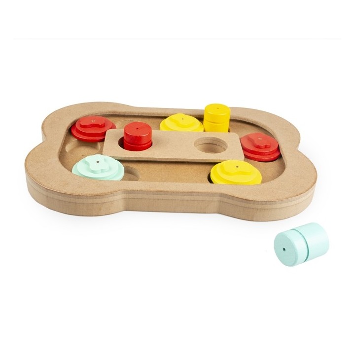 Duvoplus Intelligenzspiel Slide n Snack Puzzle Knochen