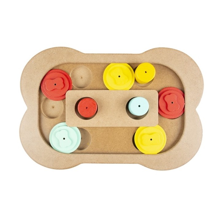 Duvoplus Intelligenzspiel Slide n Snack Puzzle Knochen