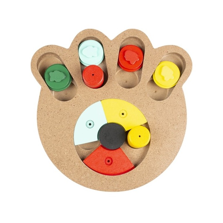 Duvoplus Intelligenzspiel Slide n Snack Puzzle Pfote