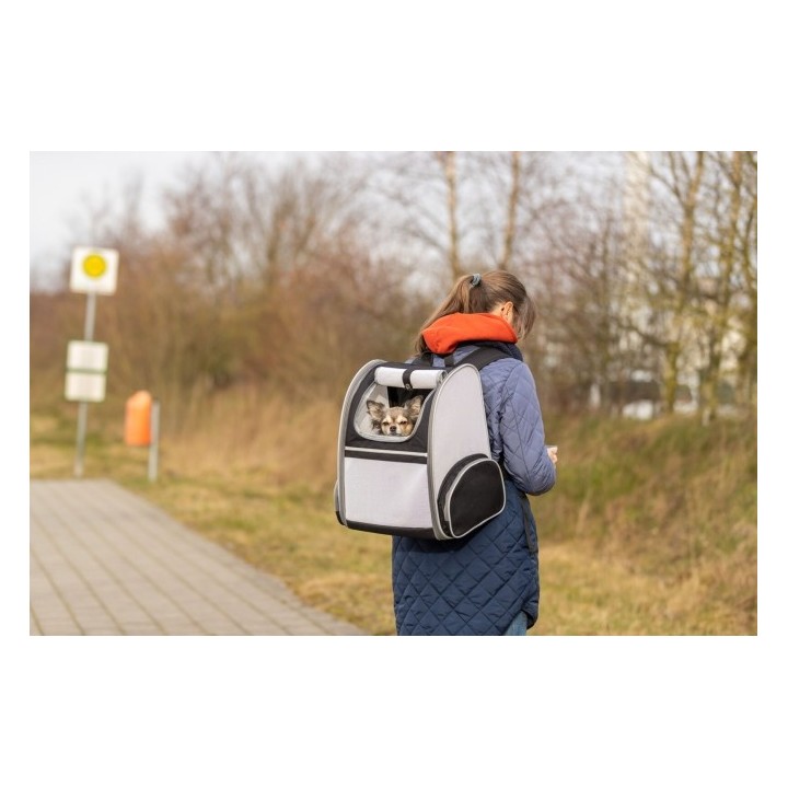 Trixie Rucksack Chloe - Hellgrau/Schwarz