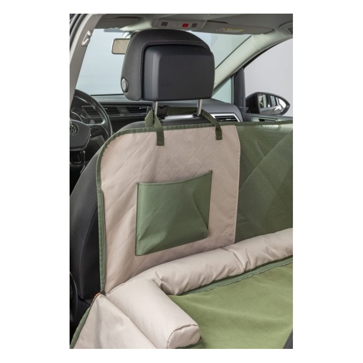 Trixie Auto-Schondecke - olivgrün/beige