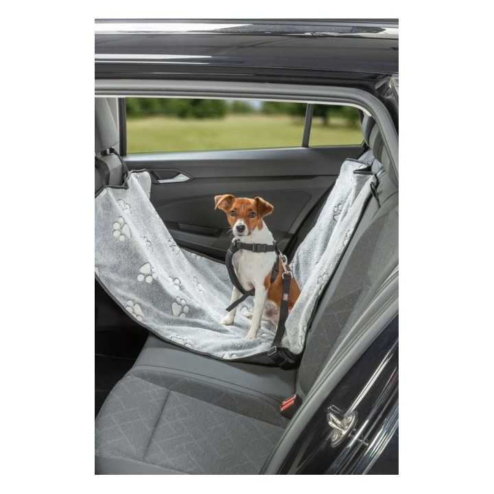 Trixie Auto-Schondecke schmal - grau/schwarz