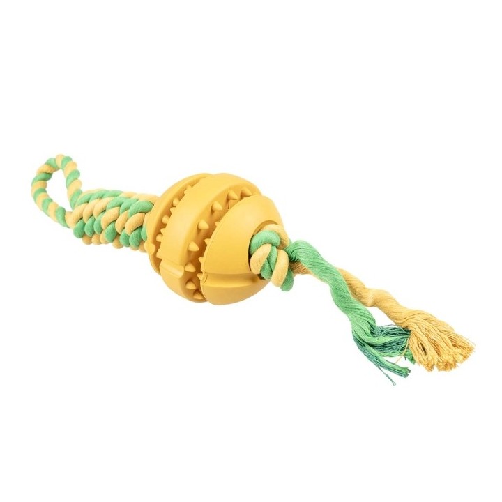 Duvoplus Rubrop Zerrseil mit Ball - gelb